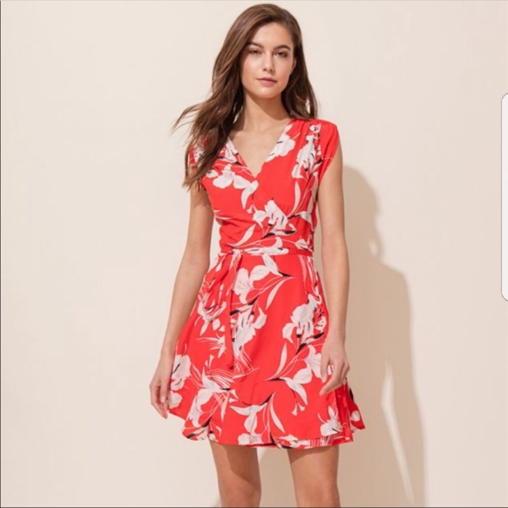 Yumi Kim Soho Mixer Silk Mini Wrap Dress Small S